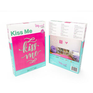 Bead Embroidery Kit Miniart Crafts 33018 KISS ME DIY Handmade Wall Art Decor